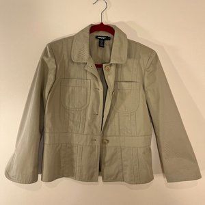 DKNY | Vintage Fitted Khaki Utility Jacket